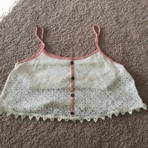 Paper Crane, lace Crop-Top